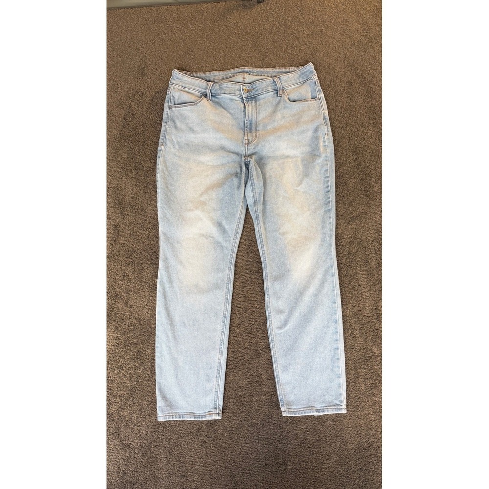 Old Navy Wow Straight High Rise Jeans Light Wash Blue Womens‎ 14